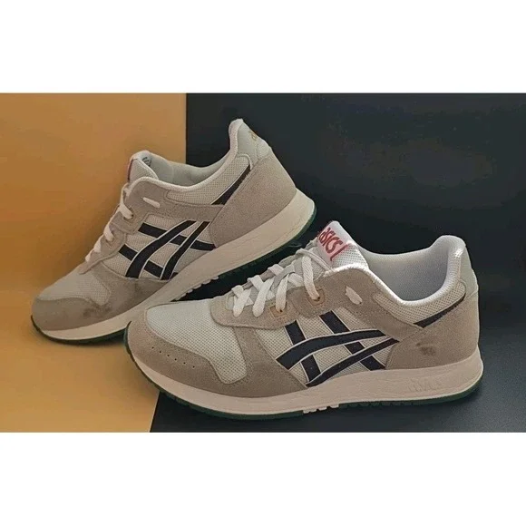 ASICS Lyte Classic SportStyle Sneakers Grey White Casual Shoes Size 8111 - Picture 2 of 9